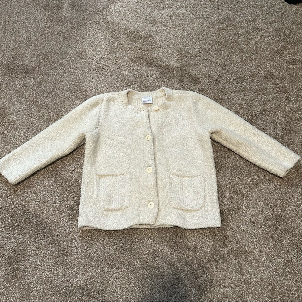 Hanna Andersson Cozy Cream Kids Jacket Sz 4